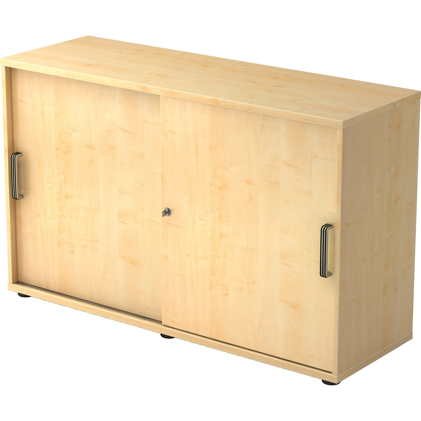 Hammerbacher Schiebetürenschrank 1.200 x 748 x 400 mm (B x H x T) Spanplatte, melaminharzbeschichtet Farbe der Front: ahorn Farbe des Korpus: ahorn