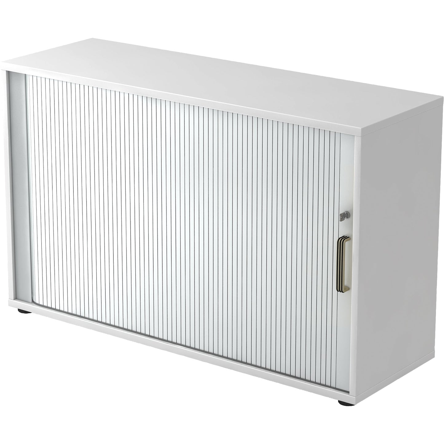 Hammerbacher Rollladenschrank 1.200 x 748 x 400 mm (B x H x T) silber weiß