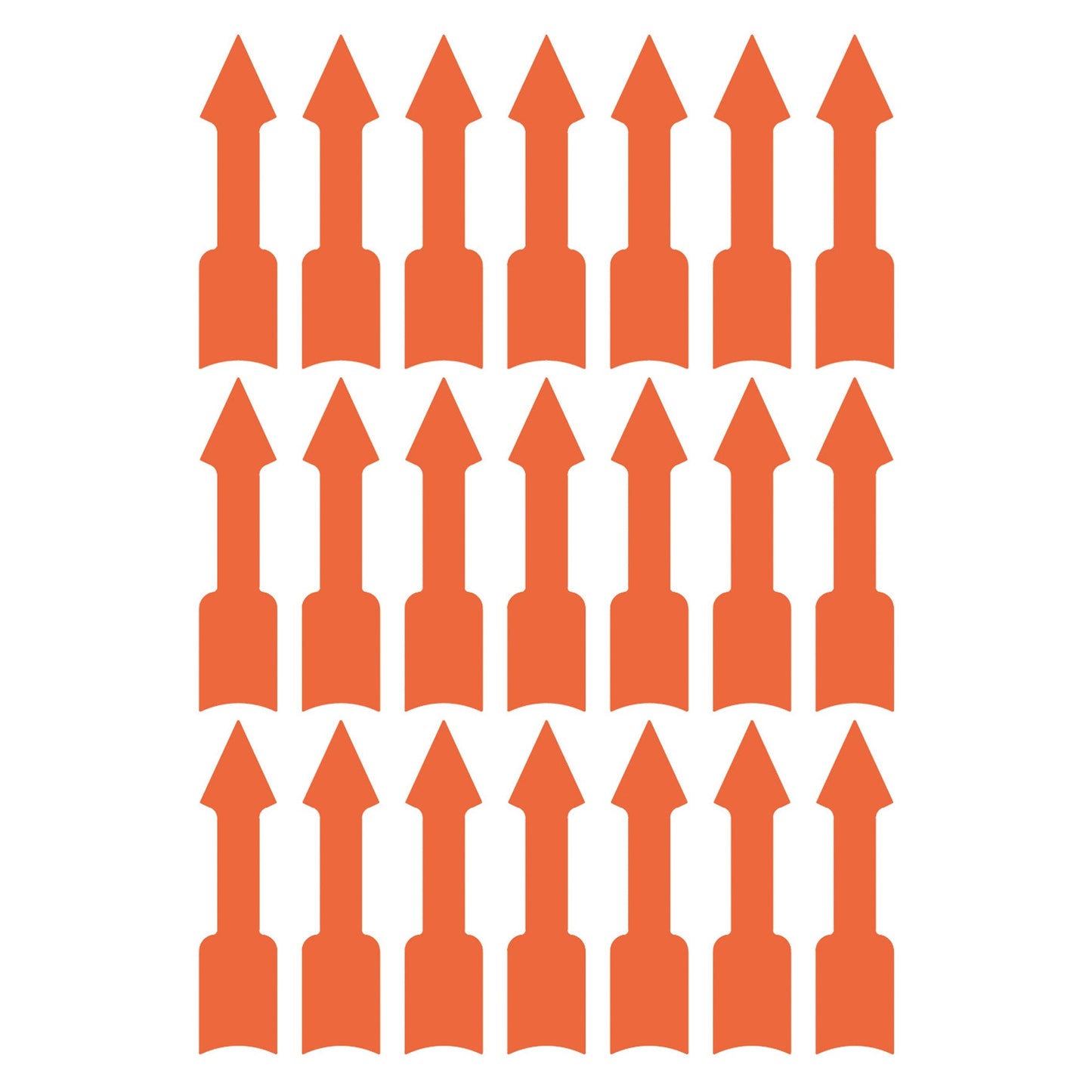 Avery Zweckform Hinweisetikett 39 x 9 mm (B x H) Papier leuchtorange 63 Etik./Pack.