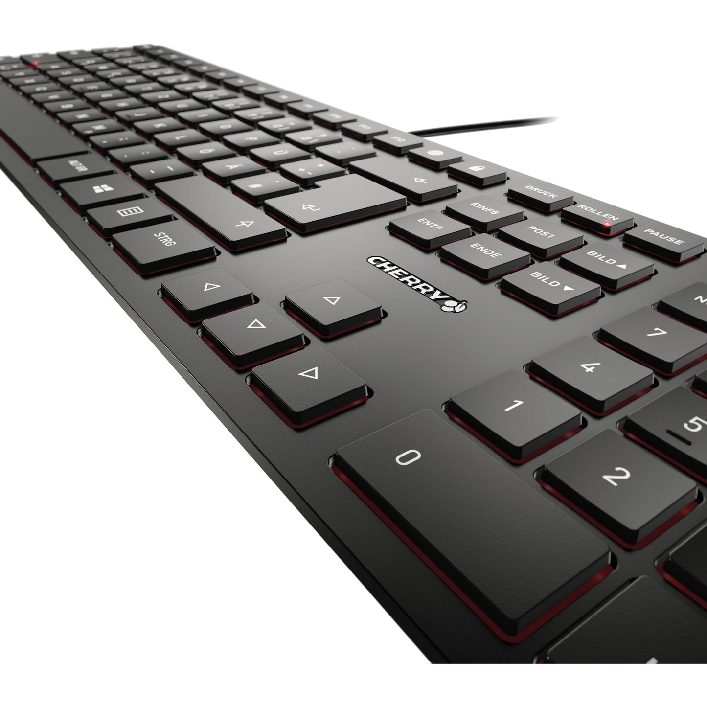 CHERRY Tastatur KC 6000 SLIM Windows®, Mac universell USB-A schwarz