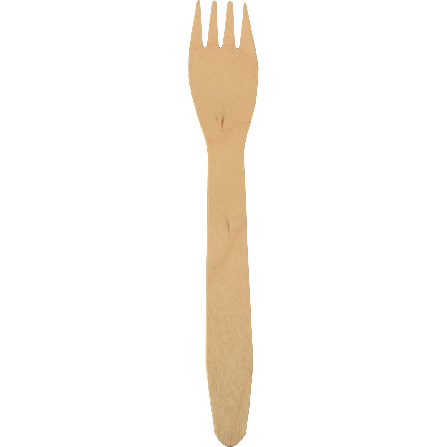 PAPSTAR Gabel pure Einweg 16,5cm Holz braun 100 St./Pack.