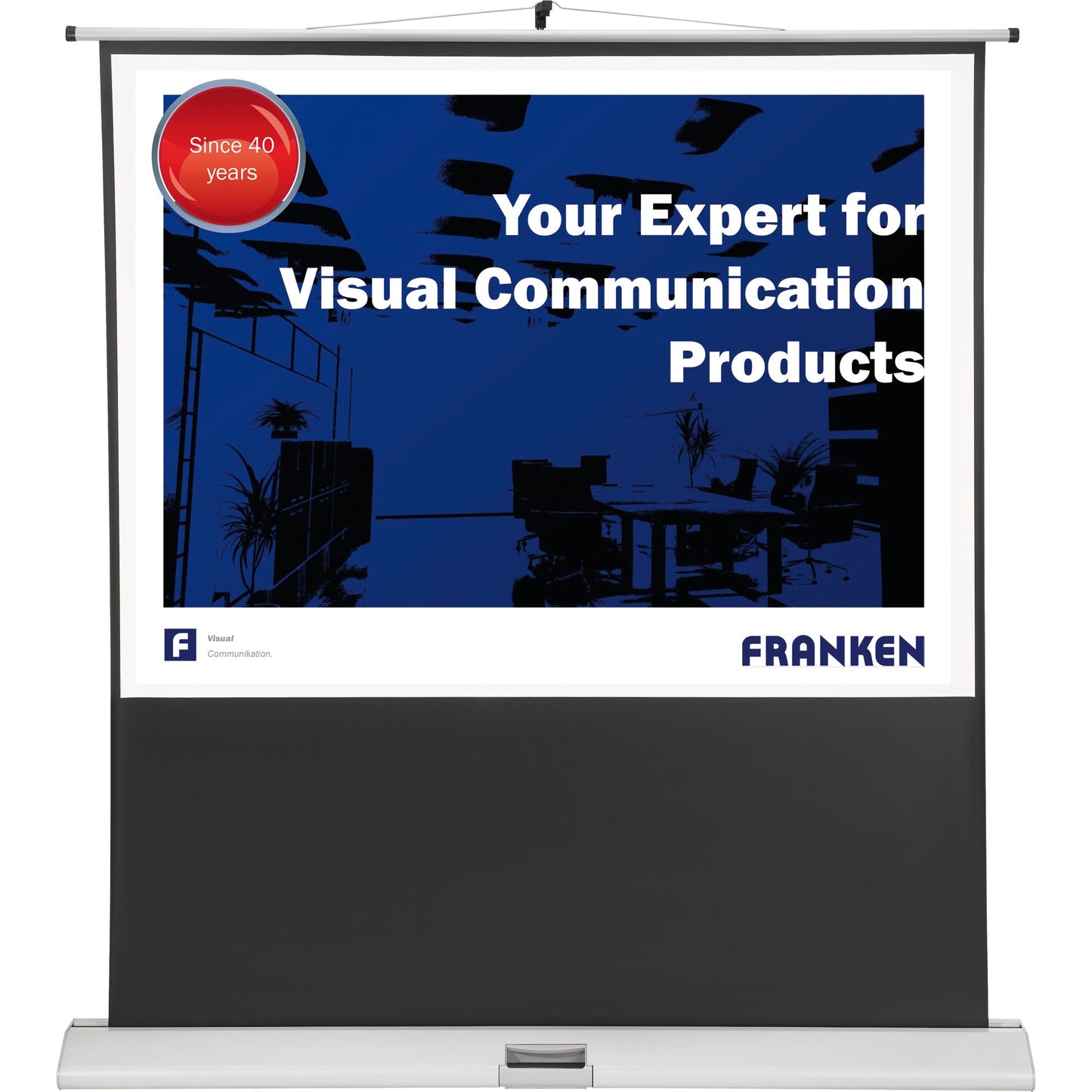 FRANKEN Stativleinwand X-tra!Line 4:3 12,6kg weiß