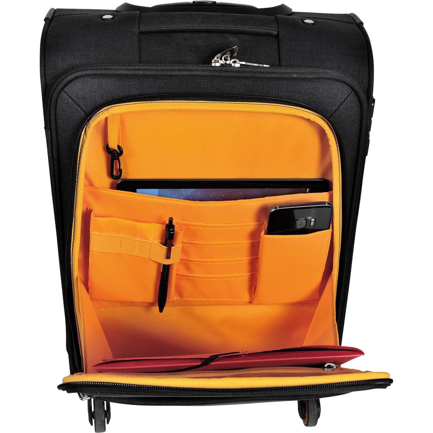 Exacompta Notebooktrolley Exactive® 37 x 55 x 23 cm (B x H x T) Polyester schwarz/orange