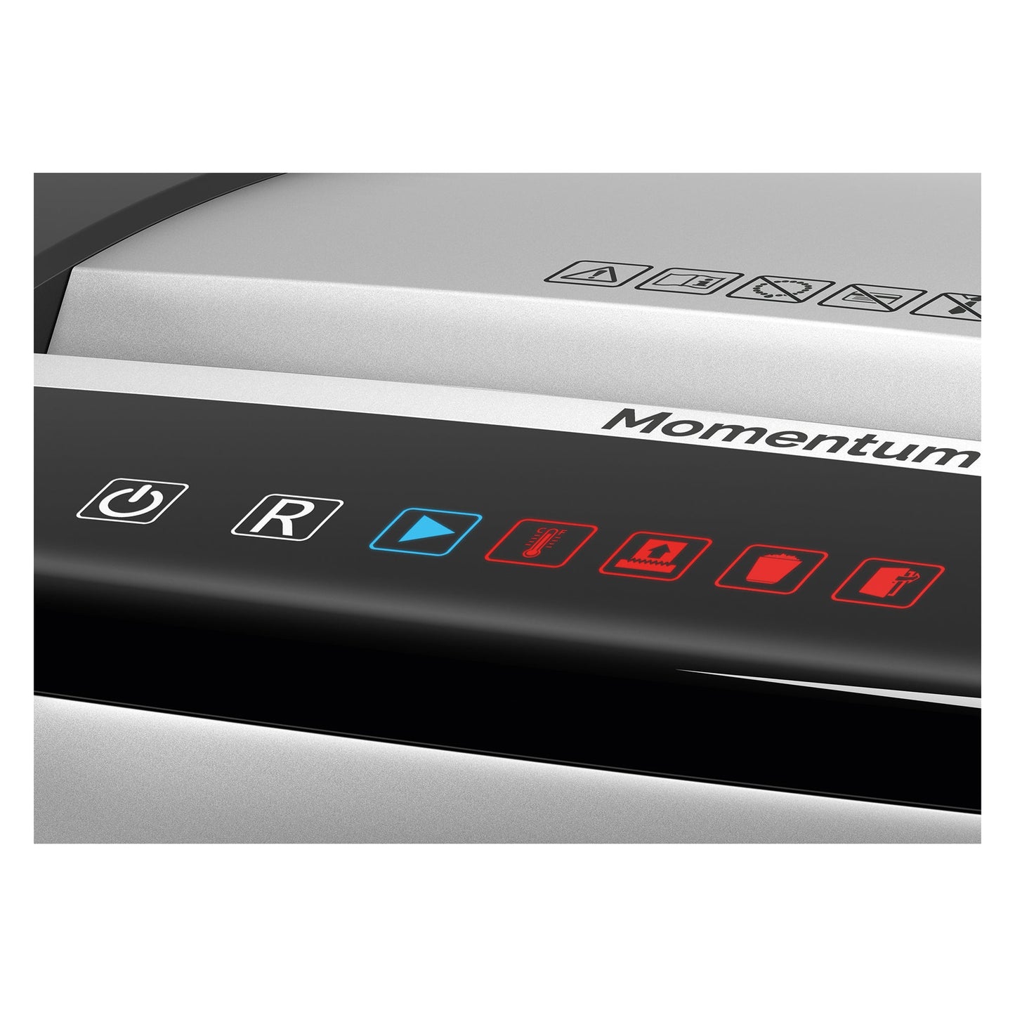 Rexel® Aktenvernichter Momentum M515 P-5 Papier, Heftklammern, Büroklammern Partikelschnitt 17 Bl. schwarz/silber