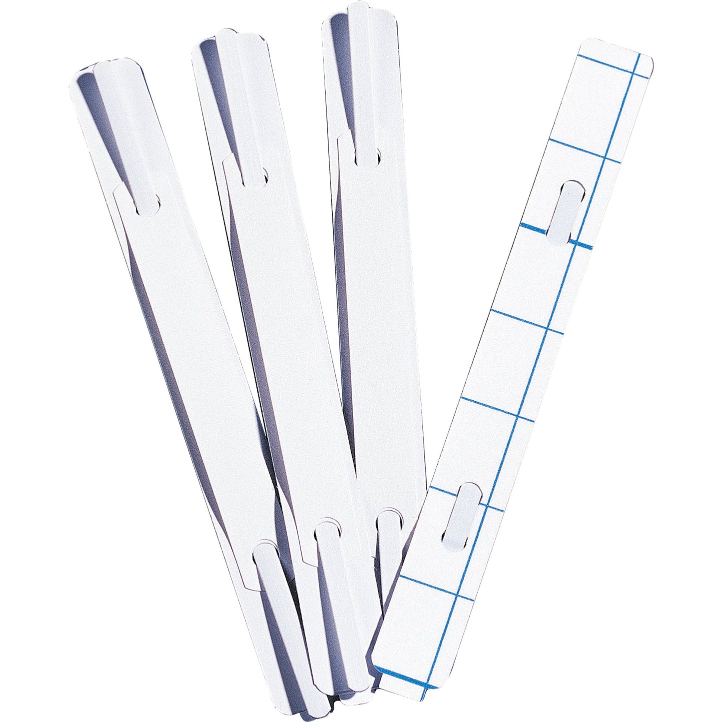 Heftstreifen 2 x 15 cm (B x H) Kunststoff weiß 100 St./Pack.