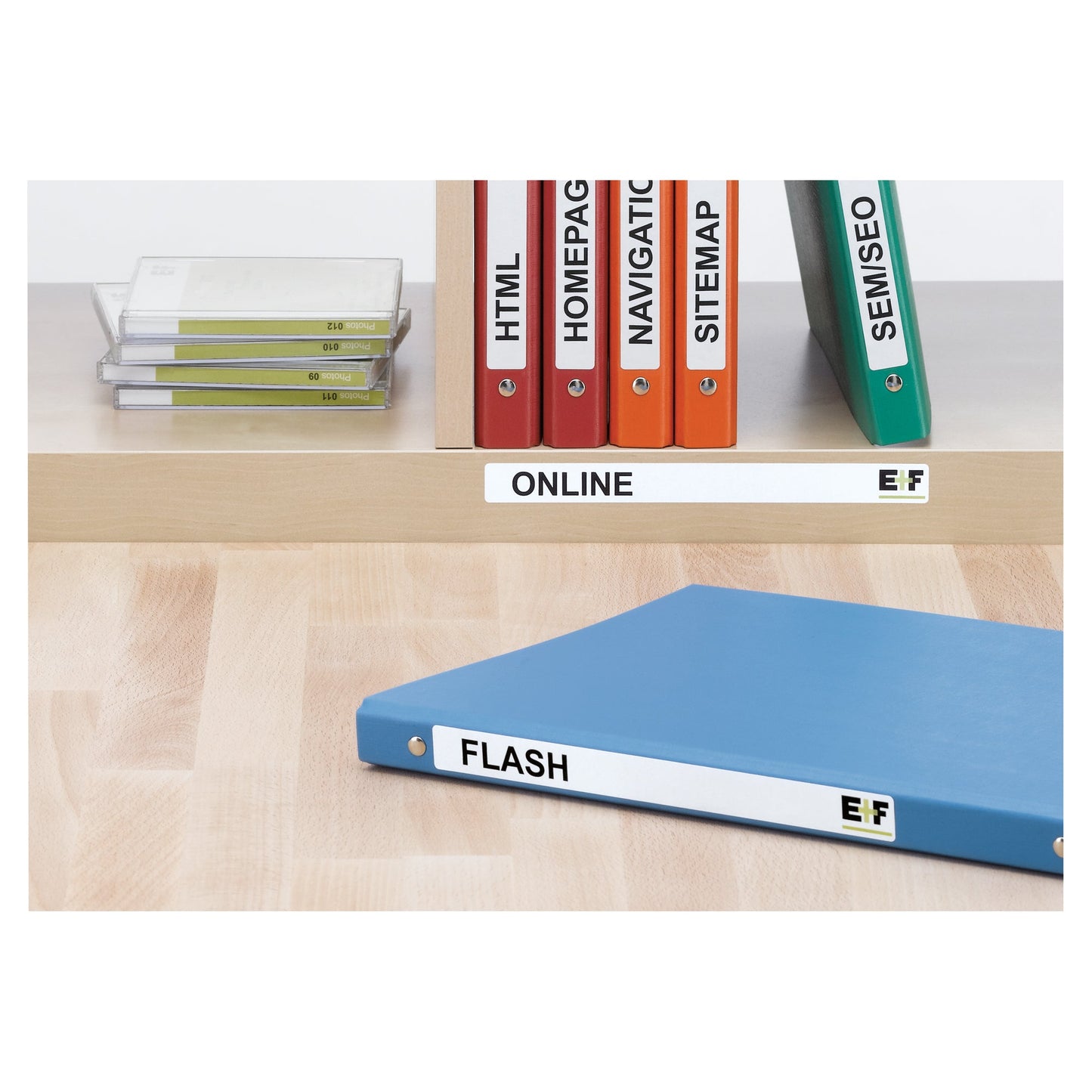 HERMA Ordnerrückenetikett schmal/kurz 16,9 x 192 mm (B x H) selbstklebend ohne Griffloch weiß 400 Etik./Pack.