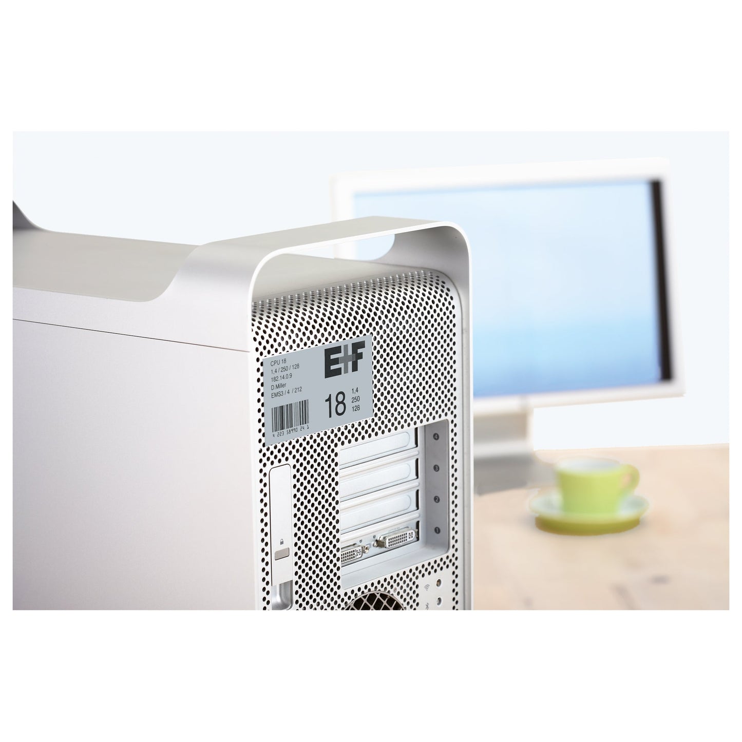 HERMA Typenschildetikett 25,4 x 10 mm (B x H) silber 4.725 Etik./Pack.