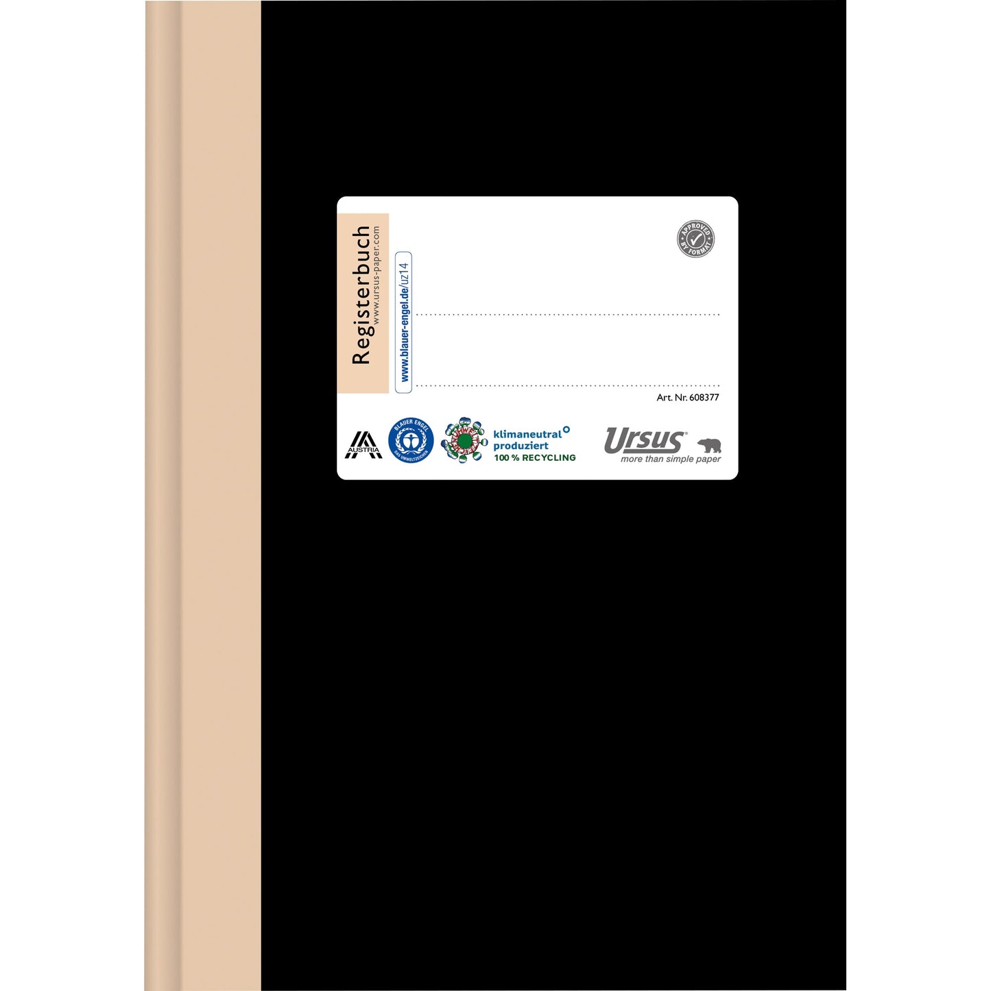 Ursus Staufen Registerbuch Green DIN A5 liniert 80g/m² 96 Bl.