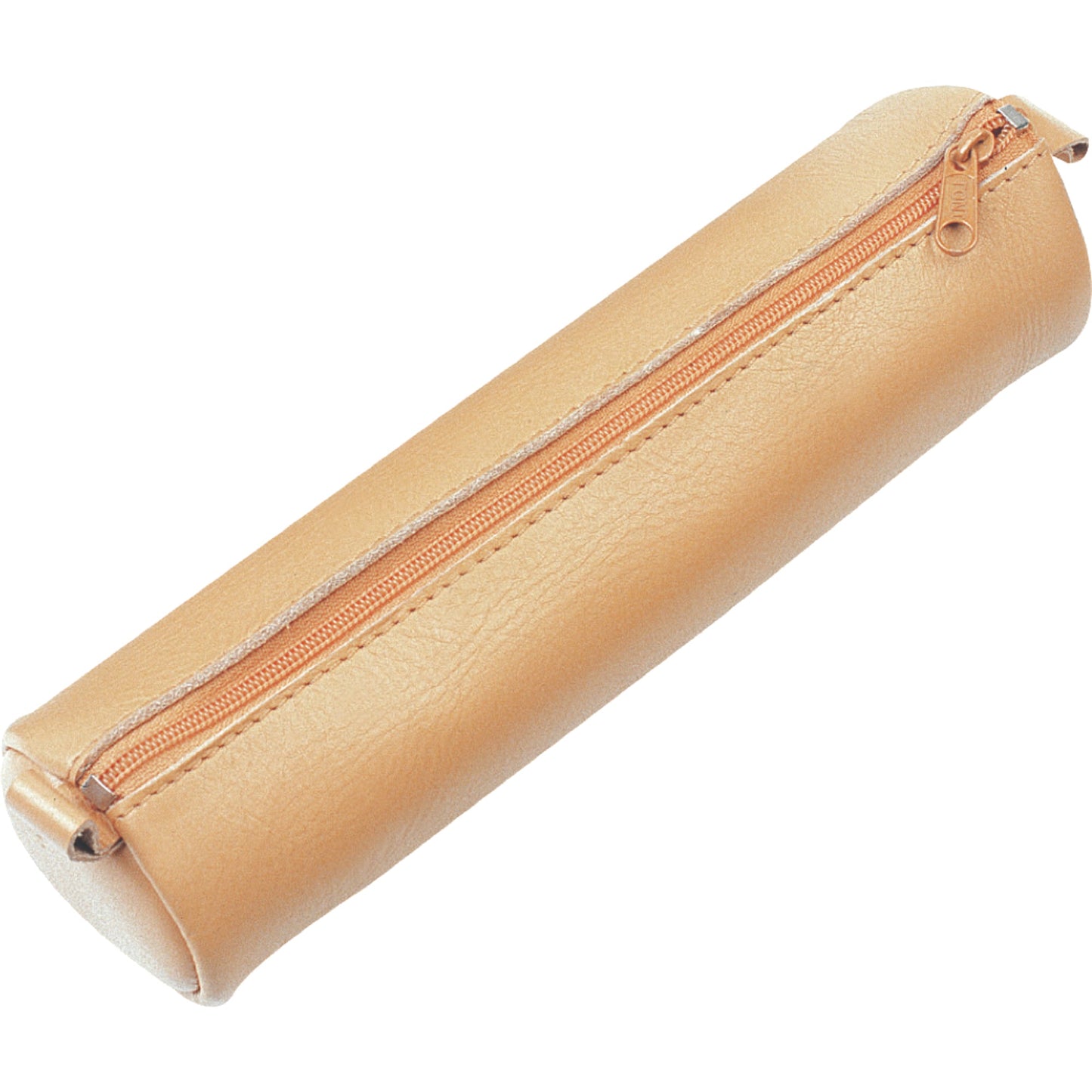 Alassio® Stifterolle 6 x 21 cm (Ø x L) Reißverschluss Leder natur