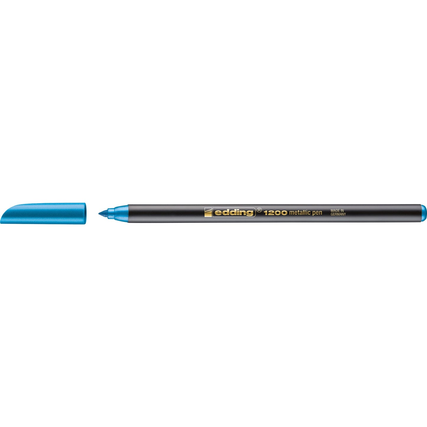 edding Fasermaler colourpen 1200 metallic 1-3mm blau metallic nicht auswaschbar