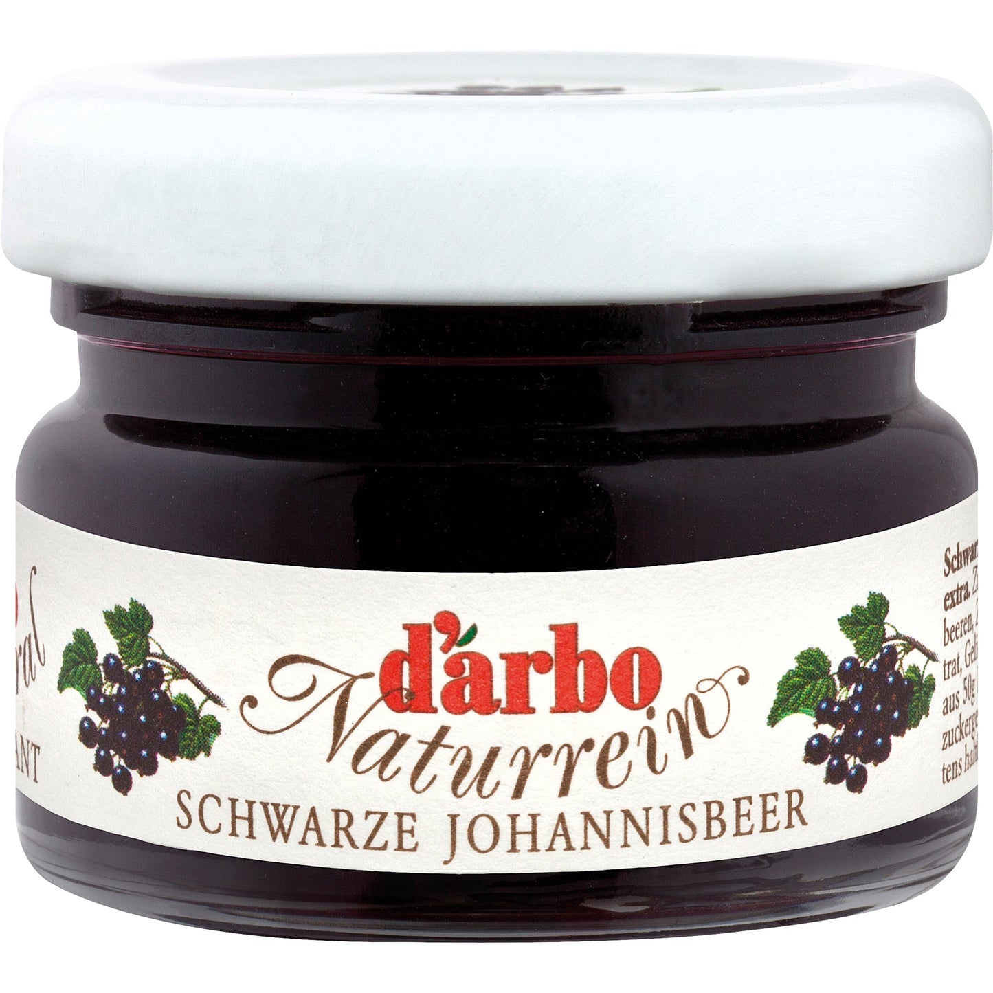 Darbo Brotaufstrich Konfitüre Erdbeere, Marille (Aprikose), Himbeere, Kirsche, Schwarze Johannisbeere Glas 60 x 28 g/Pack.