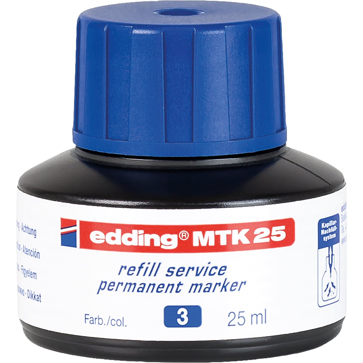 edding Nachfülltinte Marker MTK25 Flasche blau 25ml