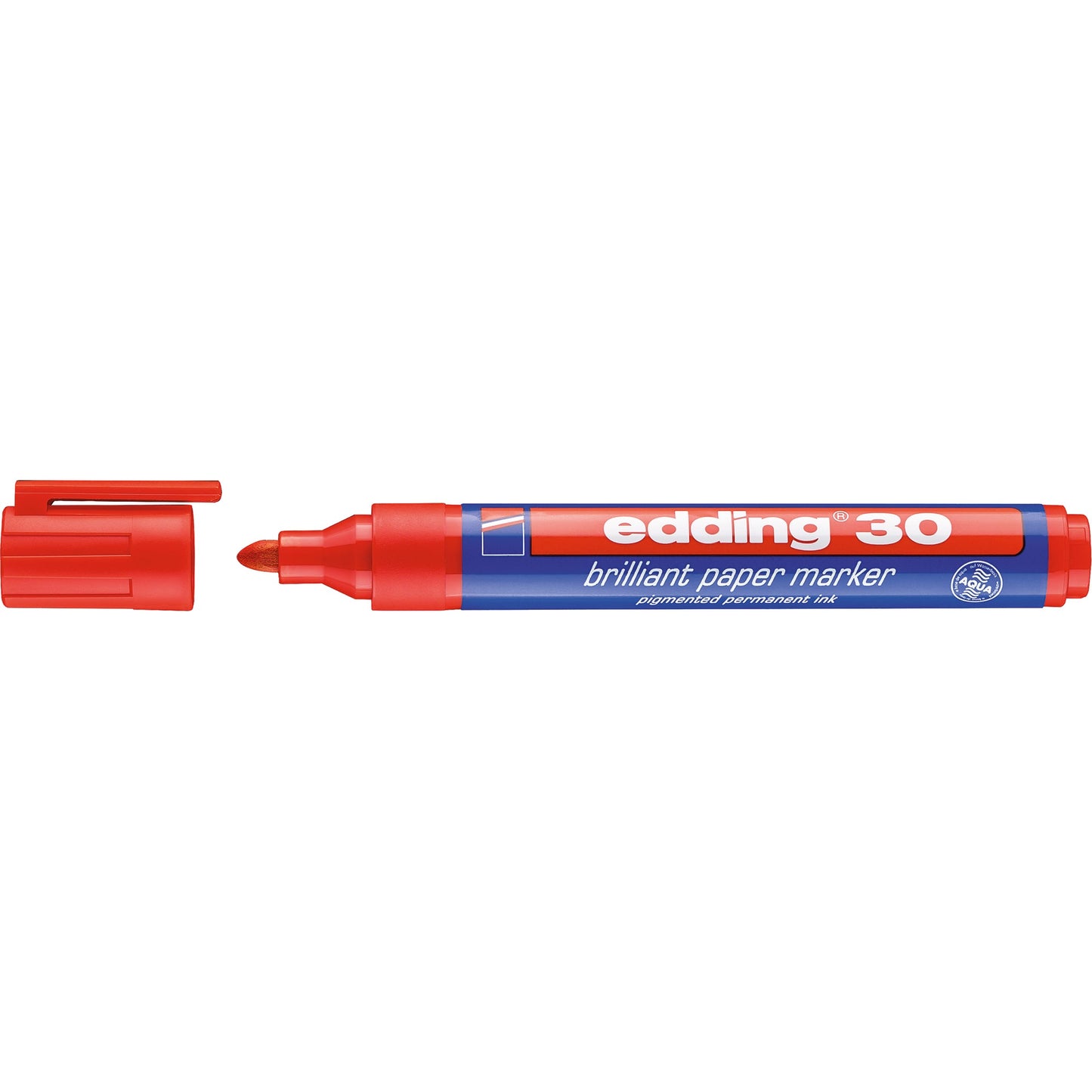 edding Pigmentmarker 30 brilliant paper marker 1,5-3mm rot Rundspitze nachfüllbar
