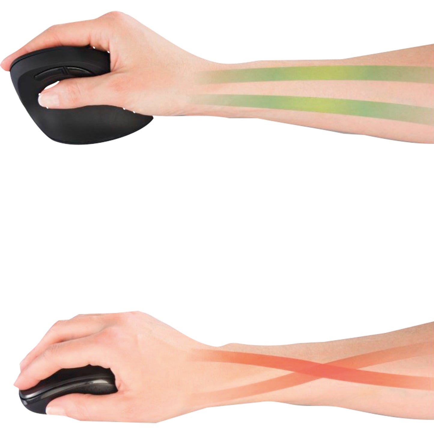 Hama Optische PC Maus EMW-500 Rechtshänder ergonomisch USB-A 10m Batterie inkl. Nano-Empfänger schwarz