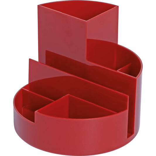 MAUL Stifteköcher MAULrundbox 14 x 12,5 cm (Ø x H) ABS Kunststoff rot