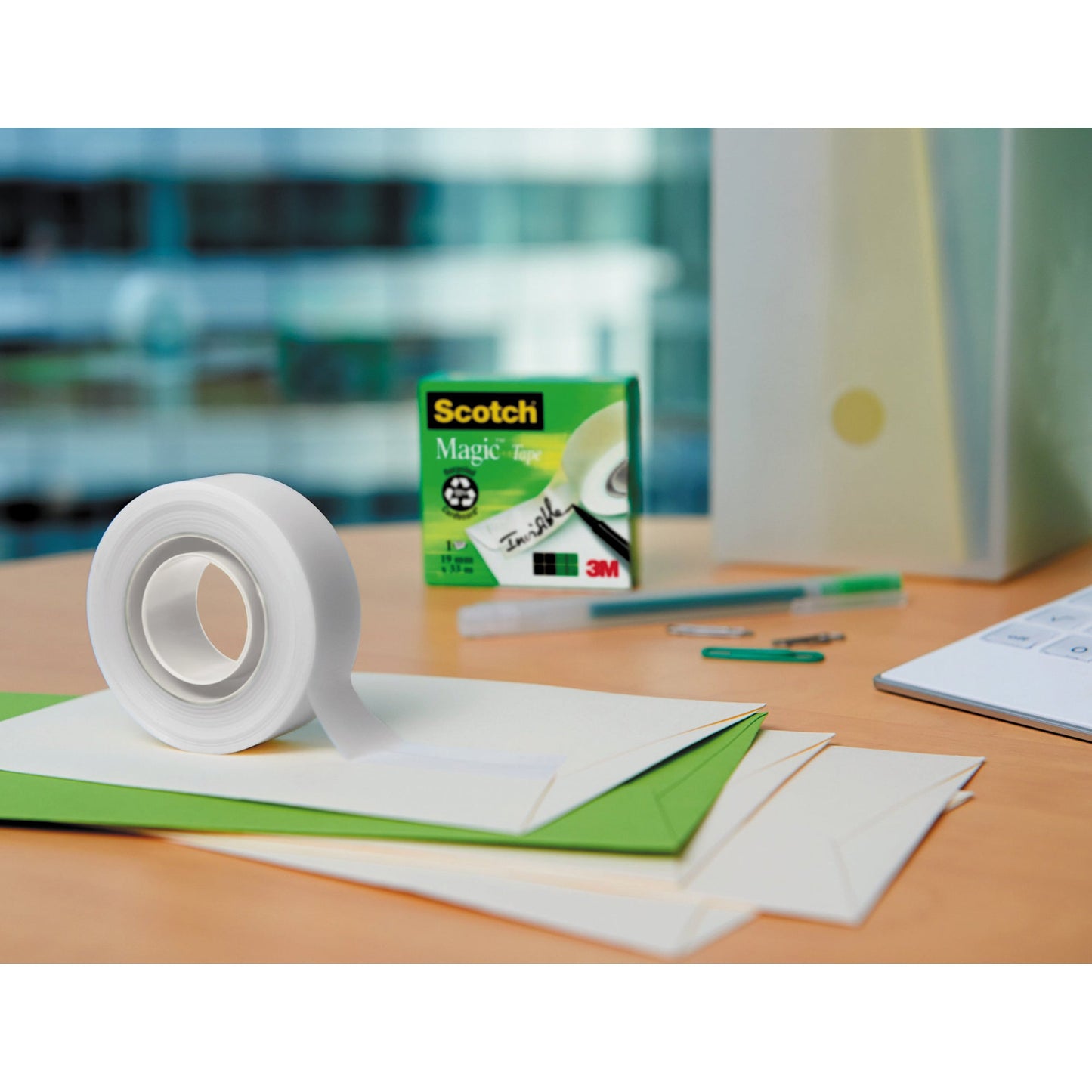 Scotch® Klebefilm MagicT 810 19 mm x 33 m (B x L) einseitig klebend mit Lösungsmittel Zelluloseacetat transparent 14 St./Pack.