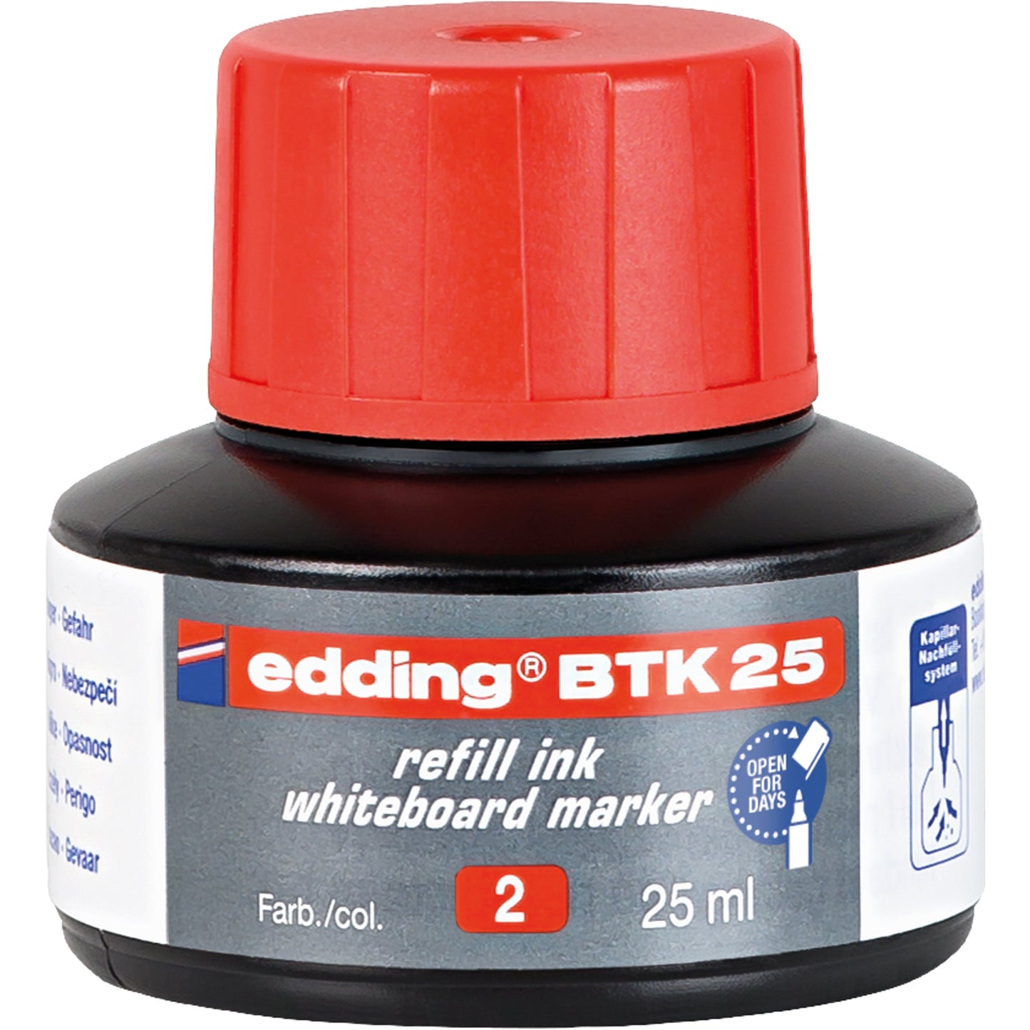 edding Nachfülltinte Marker BTK 25 Flasche rot 25ml