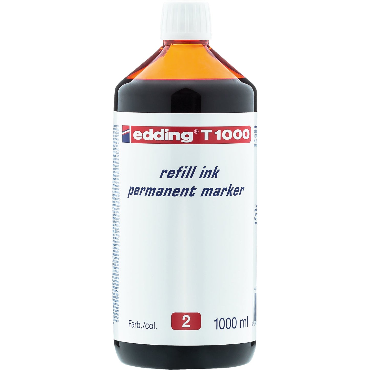 edding Nachfülltinte Marker T1000 Flasche rot 1.000ml