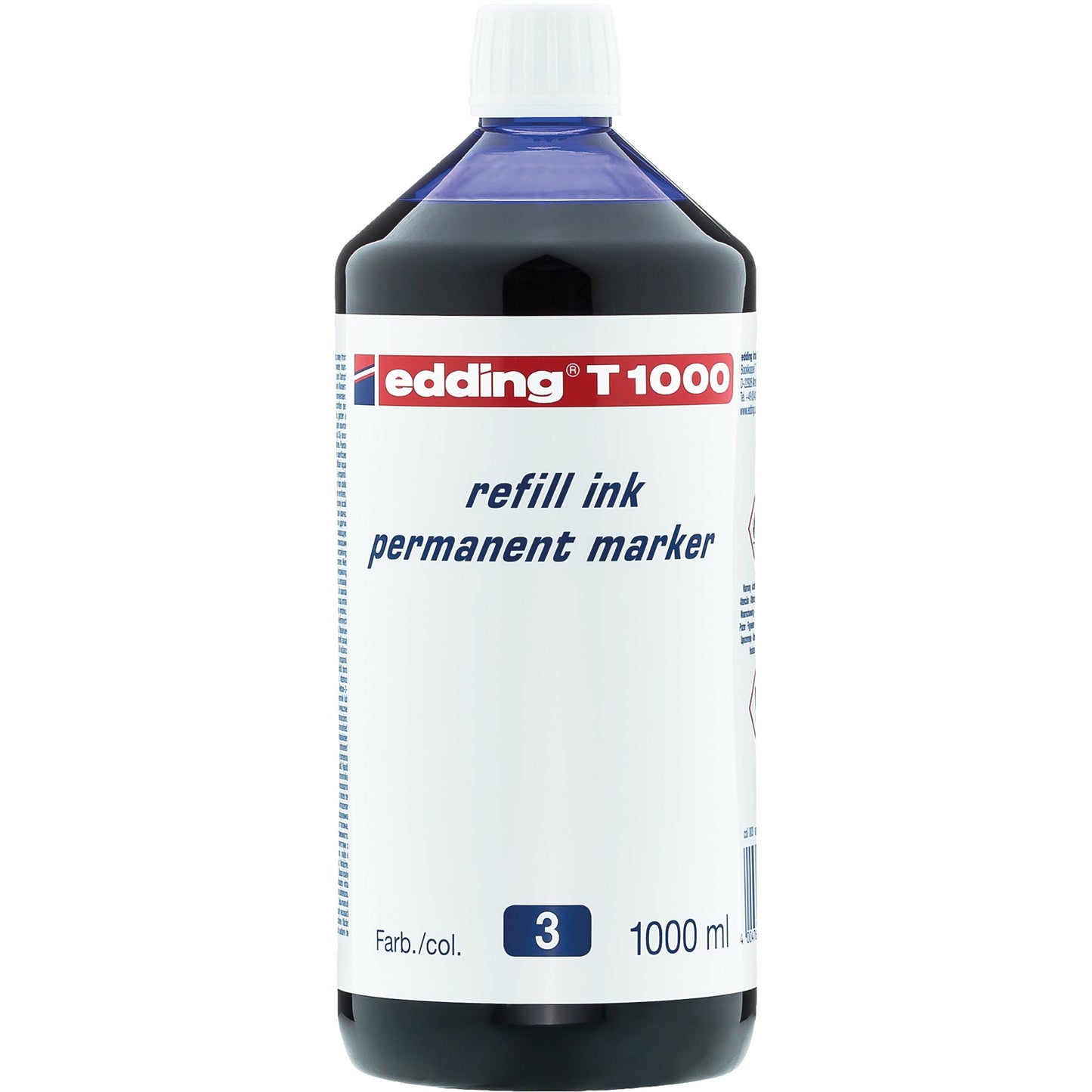 edding Nachfülltinte Marker T1000 Flasche blau 1.000ml