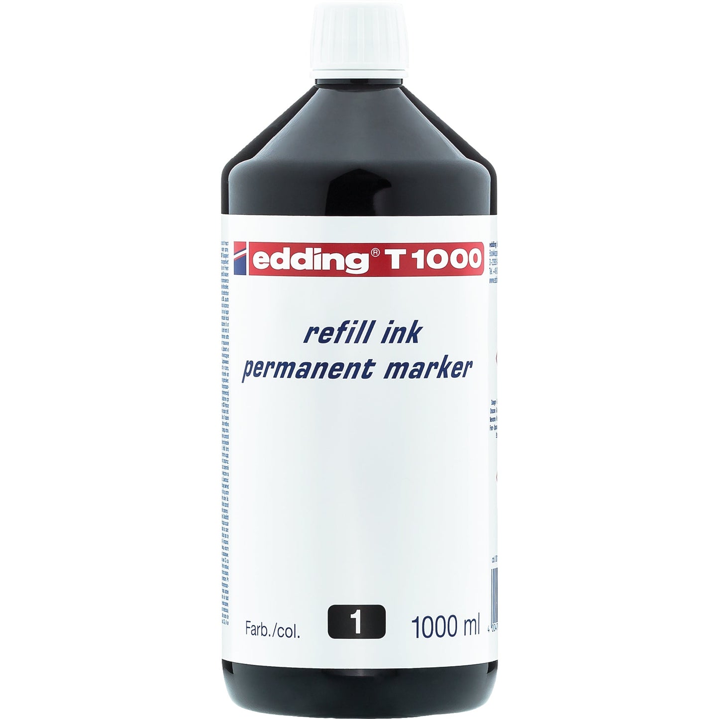 edding Nachfülltinte Marker T1000 Flasche schwarz 1.000ml
