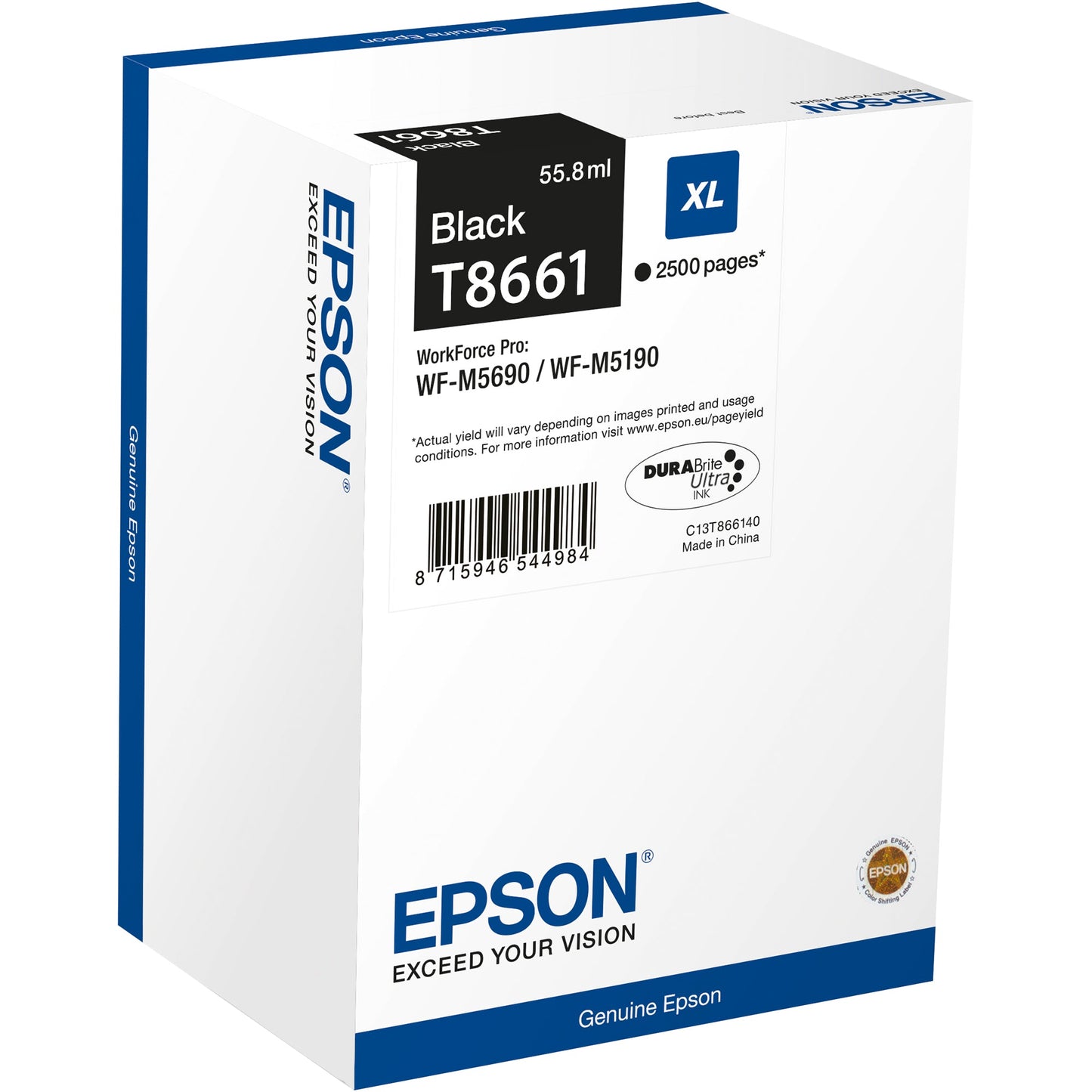 Epson Tintenpatrone Originalzubehör T8661 ca. 2.500 Seiten schwarz 55,8ml