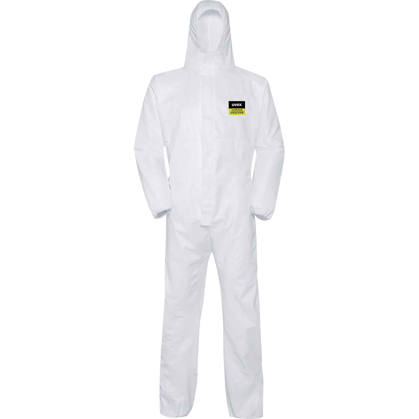 uvex Einwegschutzanzug uvex 5/6 classic L mit Schutz vor Partikeln Reißverschluss Polypropylen/Spinnvlies/Polyethylen weiß