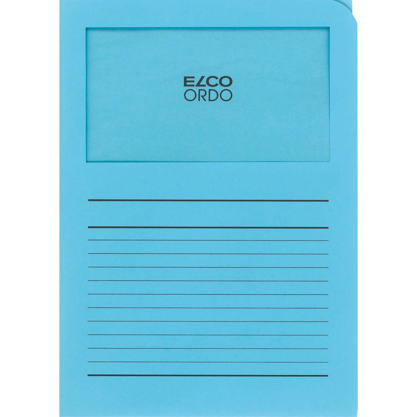 ELCO Sichtmappe Ordo classico DIN A4 120g/m² Papier blau 100 St./Pack.
