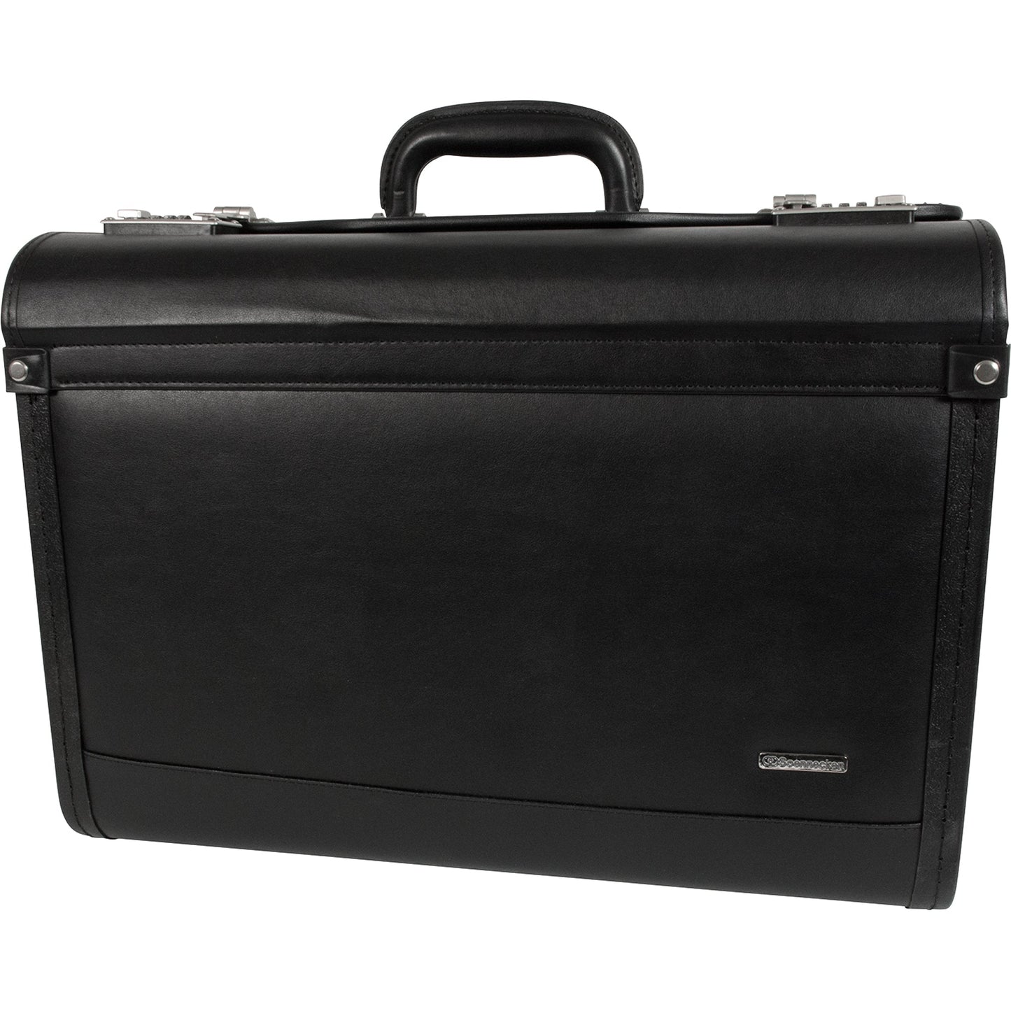 Soennecken Pilotenkoffer ROSTOCK 46 x 35 x 20,5 cm (B x H x T) Zahlenkombinationsschloss Lederimitat schwarz