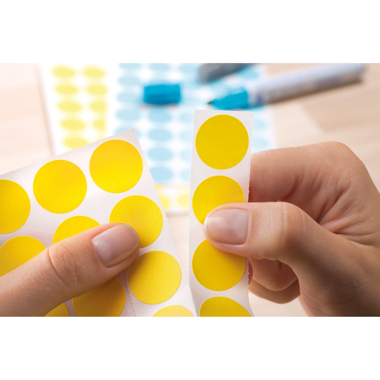 HERMA Markierungspunkt 19mm Papier gelb 1.280 Etik./Pack.