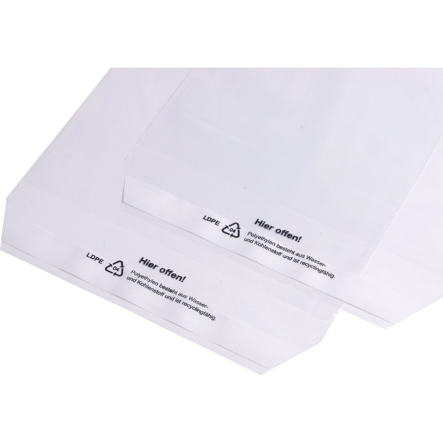 Versandtasche DIN C4 229 x 324 mm (B x H) mit Adhäsionsverschluss ohne Fenster 70µm transparent 100 St./Pack.