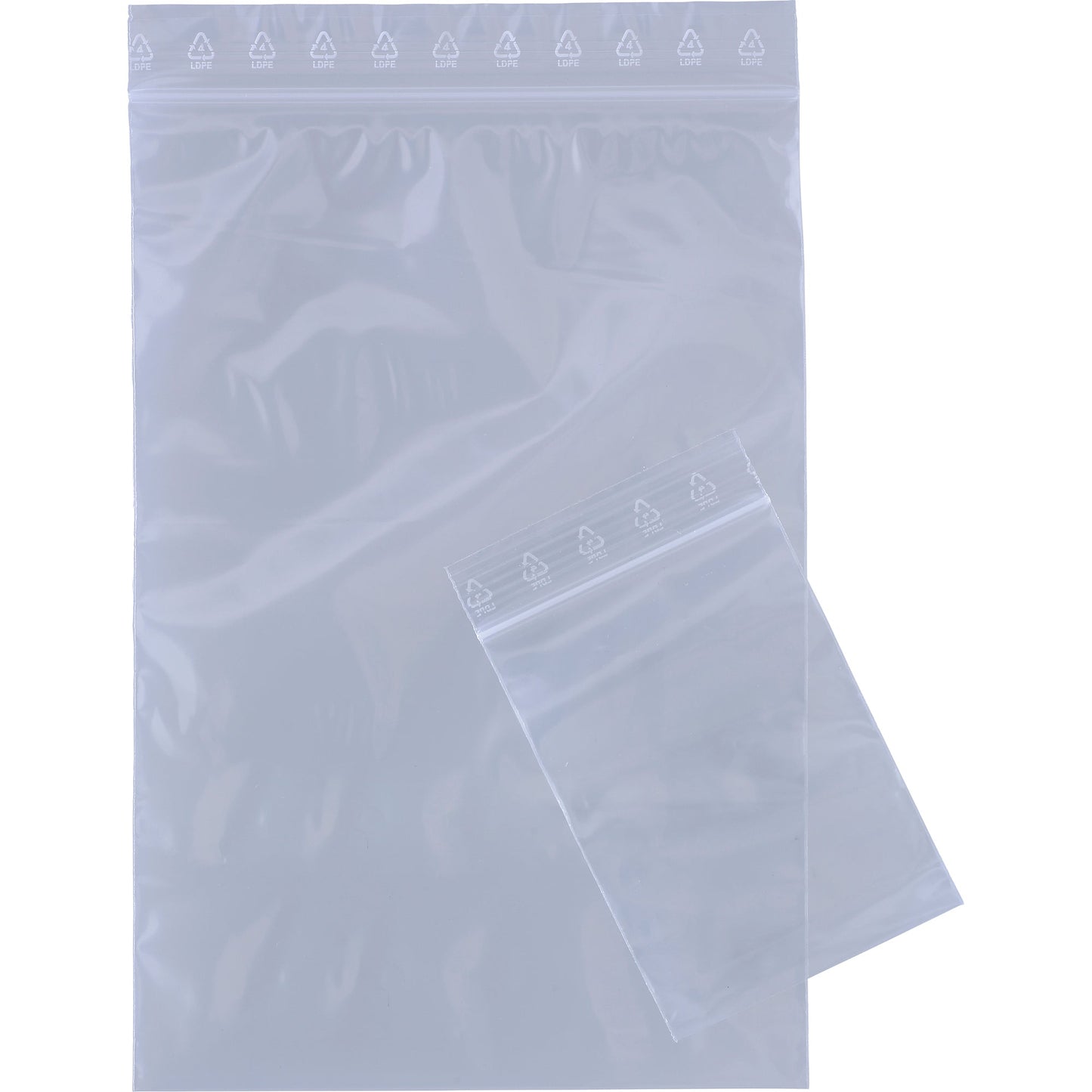 Druckverschlussbeutel 250 x 350 mm (B x H) 50µm Kunststoff transparent 100 St./Pack.