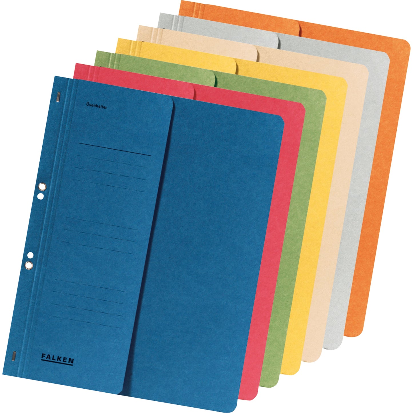 Falken Ösenhefter DIN A4 250g/m² Manilakarton, recycelt grau