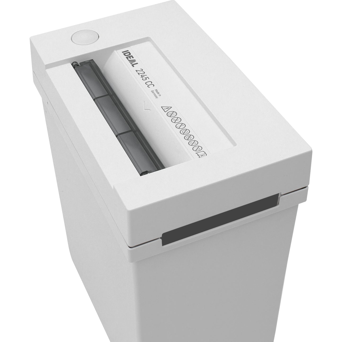 IDEAL Aktenvernichter 2245 CC P-5 Papier, Heftklammern, Büroklammern Partikelschnitt 5 Bl. cool grey