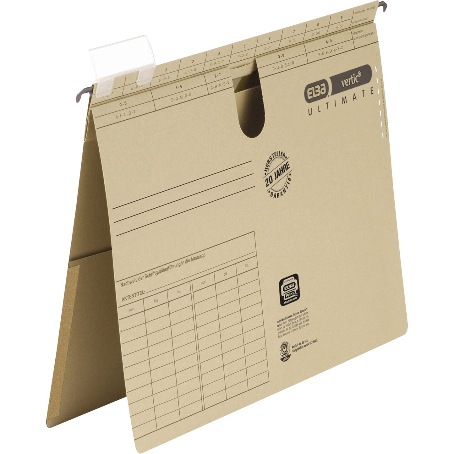 ELBA Hängehefter vertic® ULTIMATE® DIN A4 240g/m² Karton naturbraun