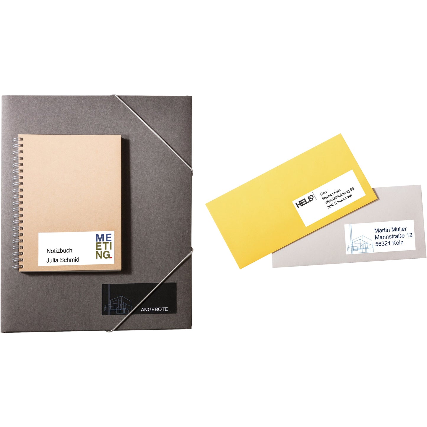 Avery Zweckform Universaletikett ultragrip 97 x 42,3 mm (B x H) nicht wieder ablösbar Papier weiß 1.200 Etik./Pack.