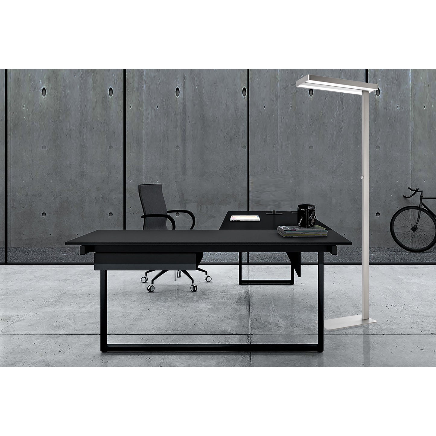 UNILUX Stehleuchte LIXUS D 60 kWh/1.000h LED metallgrau