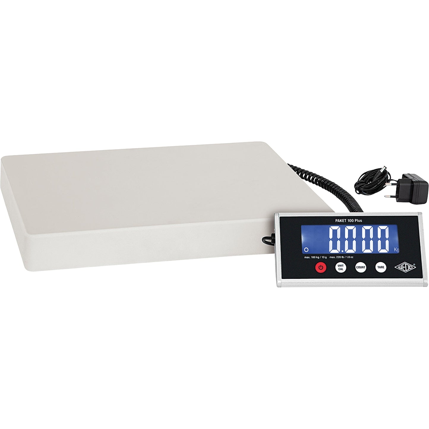 WEDO® Paketwaage PAKET 100 Plus 50 g - 100kg mit Netzanschluss