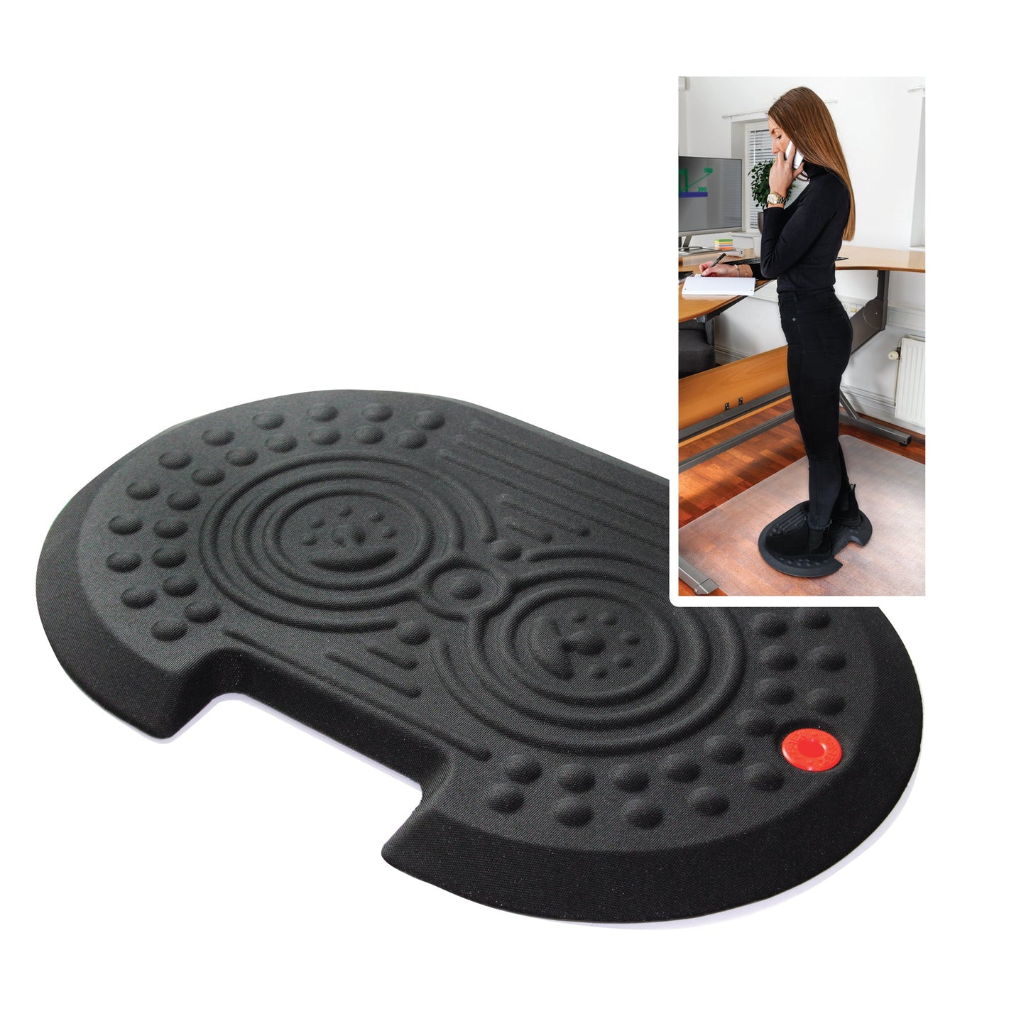 AFS-TEX Anti-Ermüdungsmatte AFS-TexT SYSTEM 2000X 50 x 80 cm (B x T) Polyurethan/Polyester geprägt mitternachtsschwarz