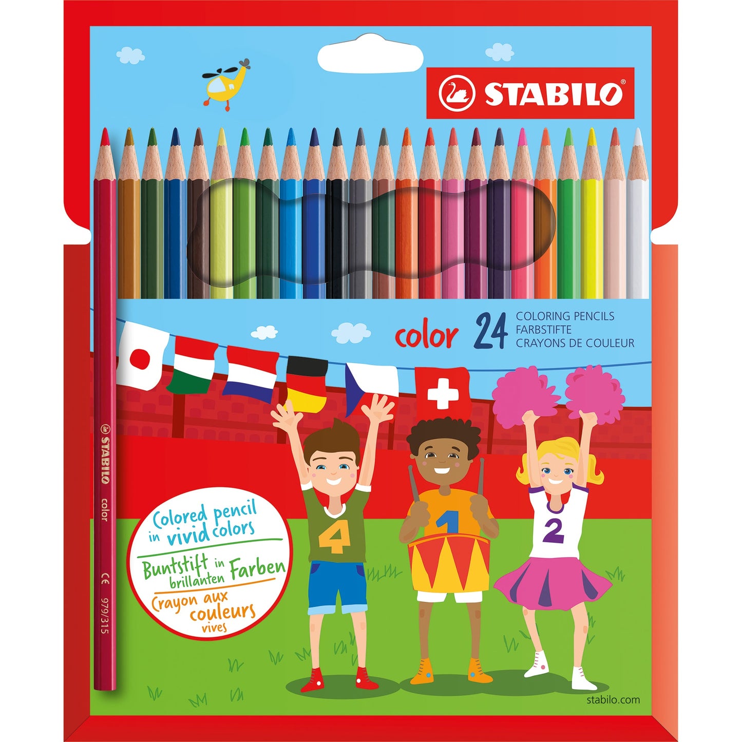 STABILO® Buntstift color farbig sortiert 24 St./Pack.
