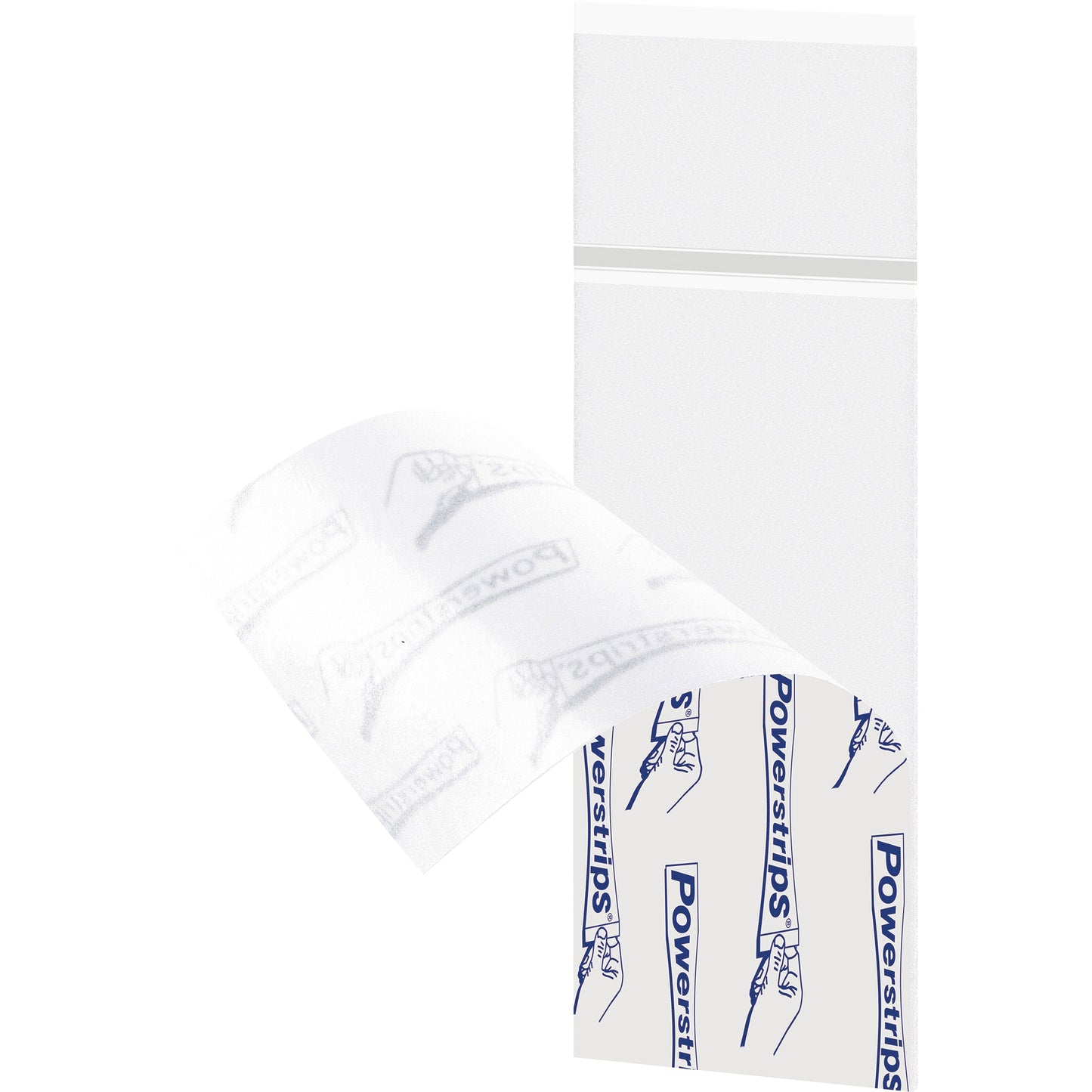 tesa® Klebepad Powerstrips® transparent Large 20 x 50 mm (B x L) transparent 8 St./Pack.
