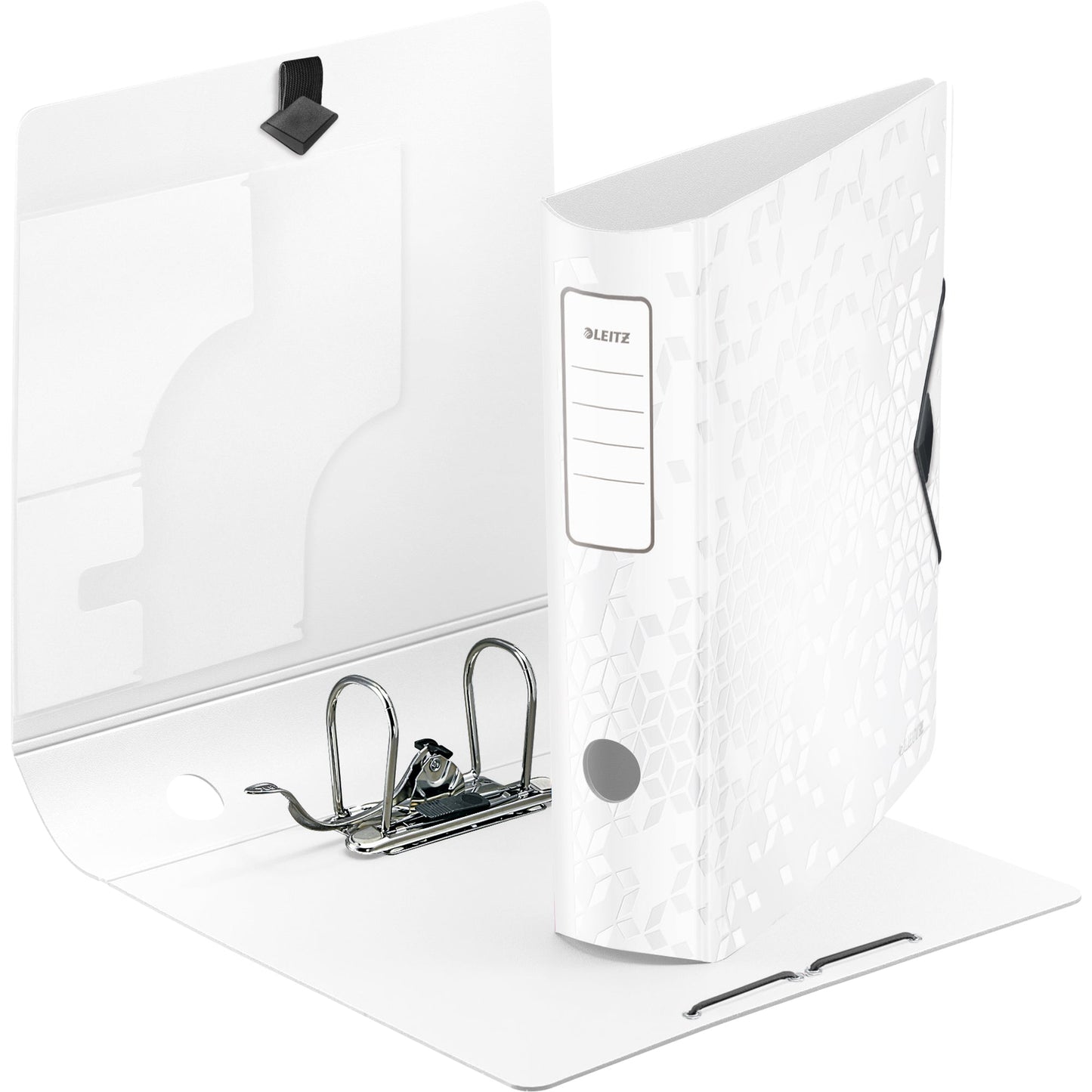 Leitz Ordner Active WOW 82mm DIN A4 Rückenschild: geklebt ohne Schlitze Werkstoff: Polyfoam weiß