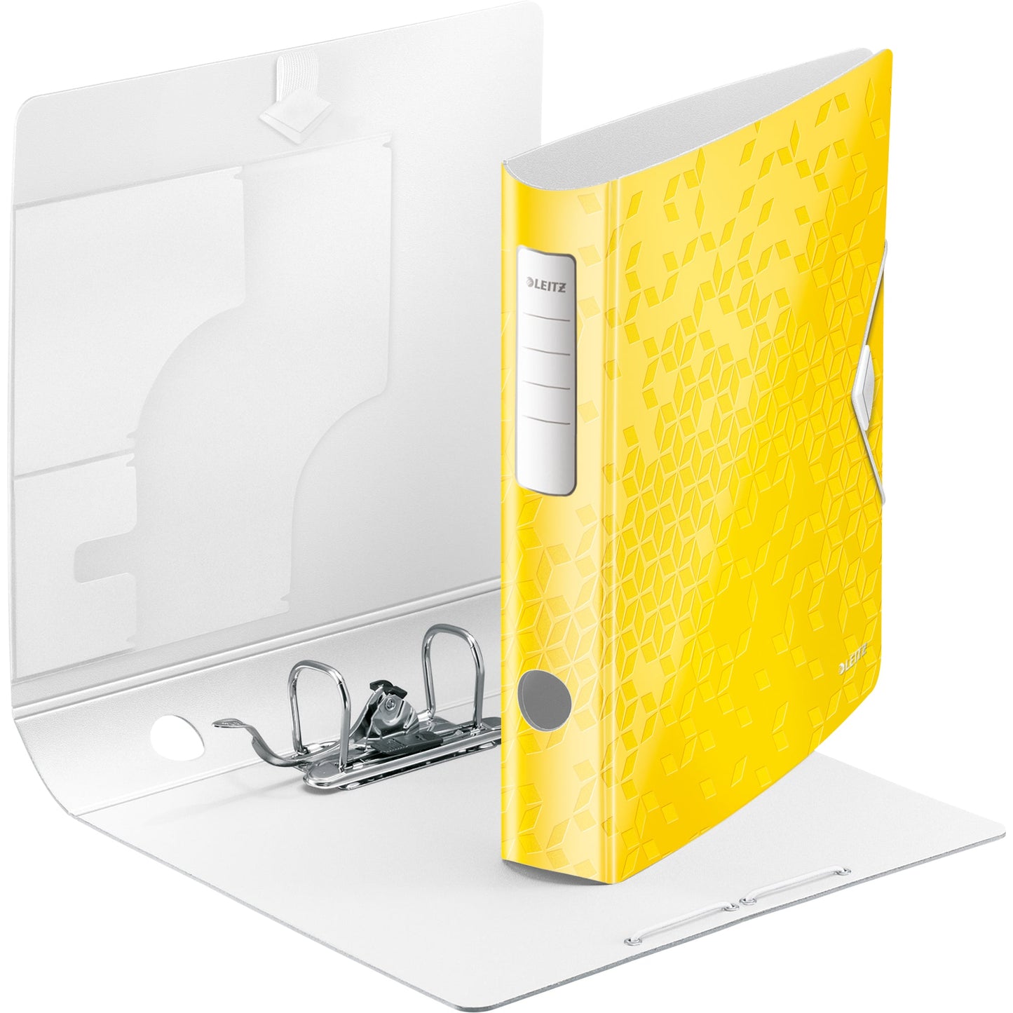 Leitz Ordner Active WOW 65mm DIN A4 Rückenschild: geklebt ohne Schlitze Werkstoff: Polyfoam gelb