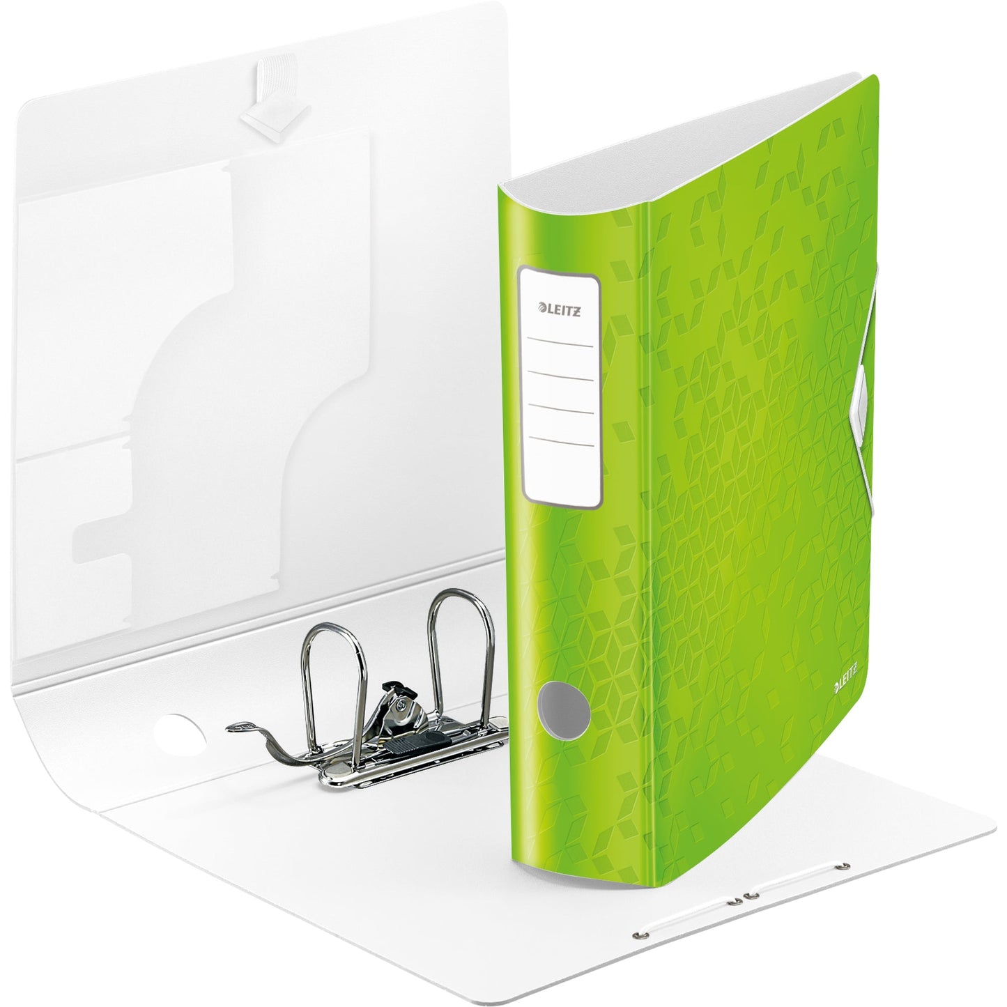 Leitz Ordner Active WOW 82mm DIN A4 Rückenschild: geklebt ohne Schlitze Werkstoff: Polyfoam grün