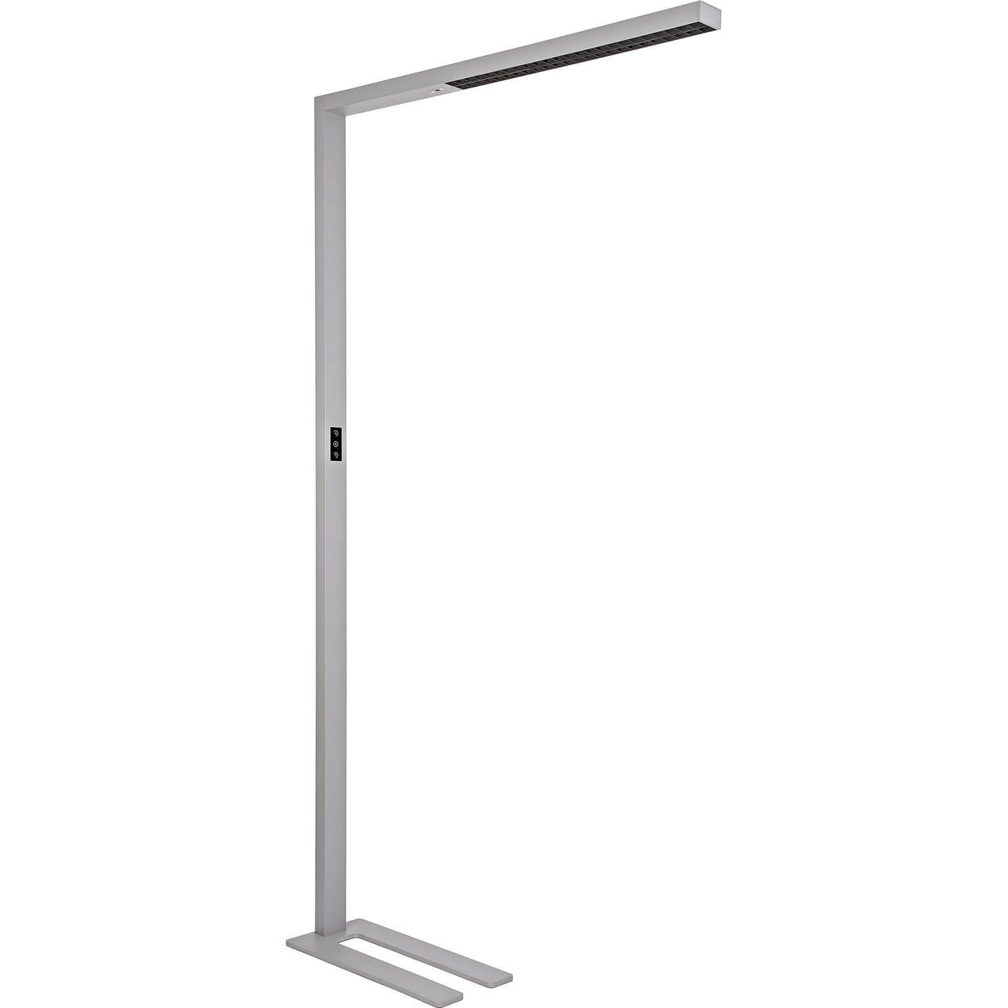 MAUL Stehleuchte MAULsirius colour vario sensor D je Lichtquelle: 1 x 46 kWh/1.000h, 1 x 20 kWh/1.000h LED Helligkeit einstellbar silber
