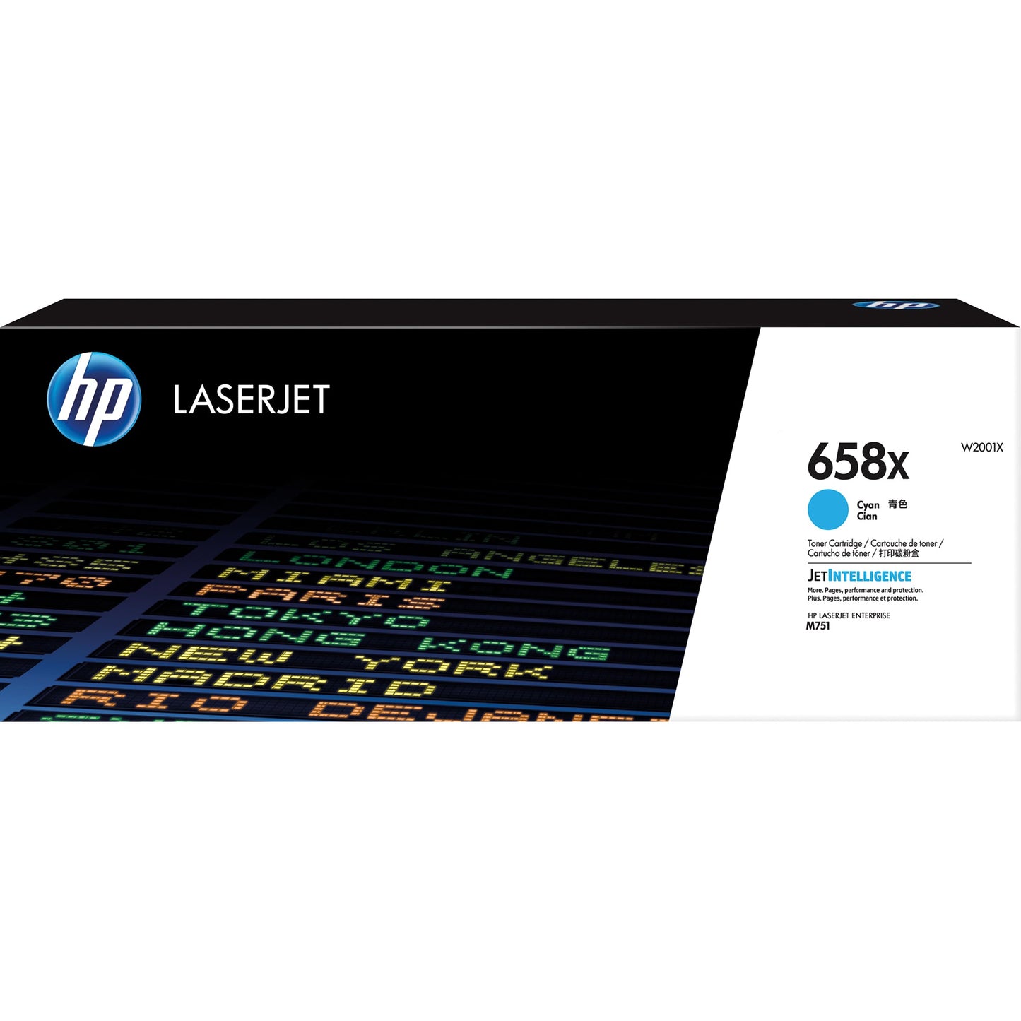 HP Toner Originalzubehör 658X ca. 28.000 Seiten cyan