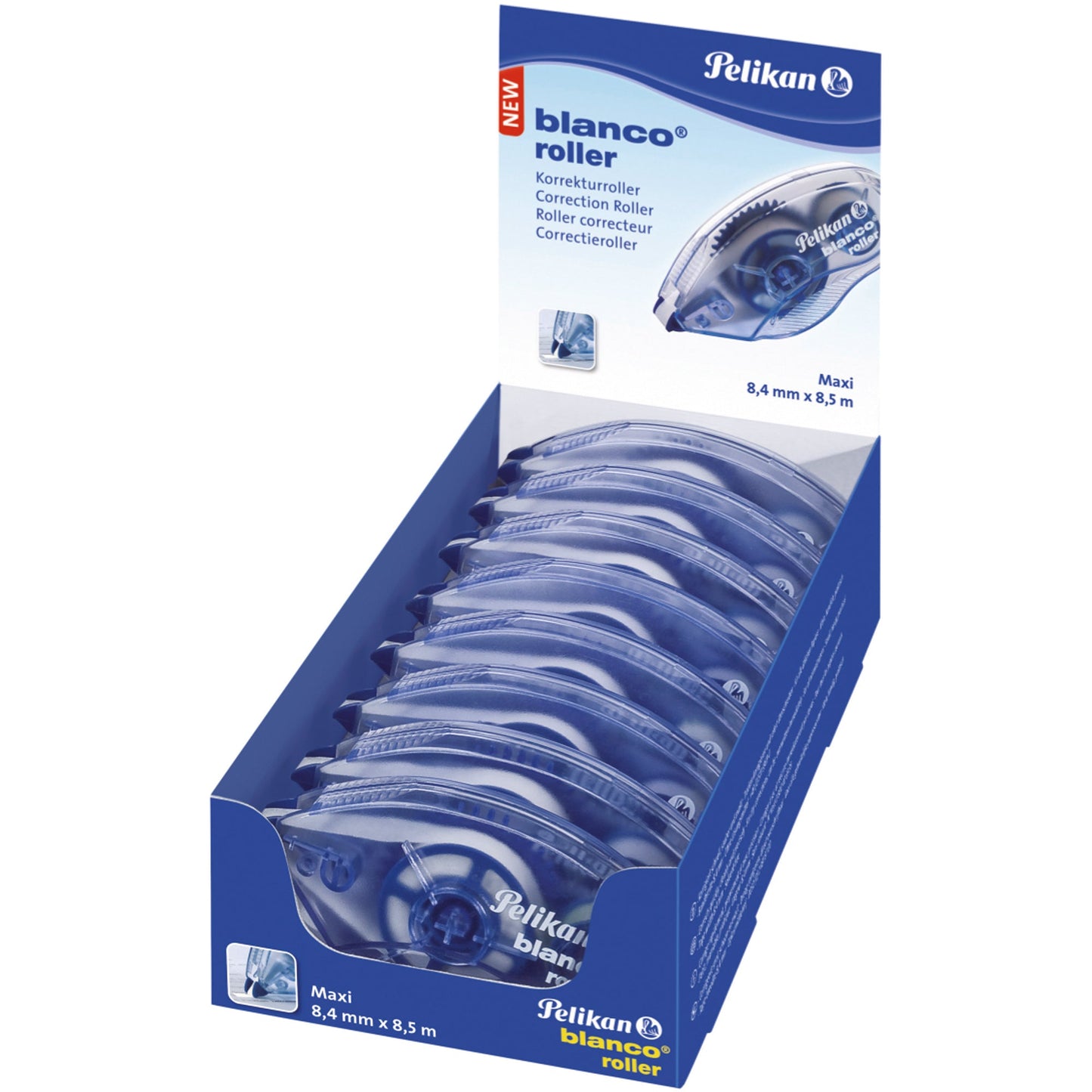 Pelikan Korrekturroller blanco® Maxi Roller 8,4 mm x 8,5 m (B x L) keine seitliche Anwendung