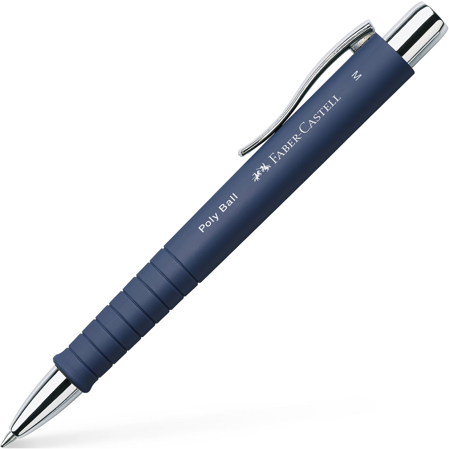 Faber-Castell Kugelschreiber Poly Ball 0,5mm M blau Mine auswechselbar dokumentenecht Schaftfarbe: blau