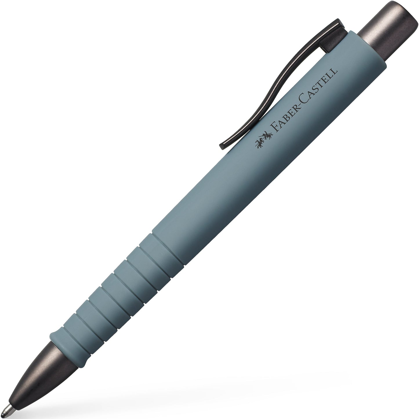 Faber-Castell Kugelschreiber Poly Ball Urban 0,6mm XB blau Mine auswechselbar dokumentenecht Schaftfarbe: stone grey