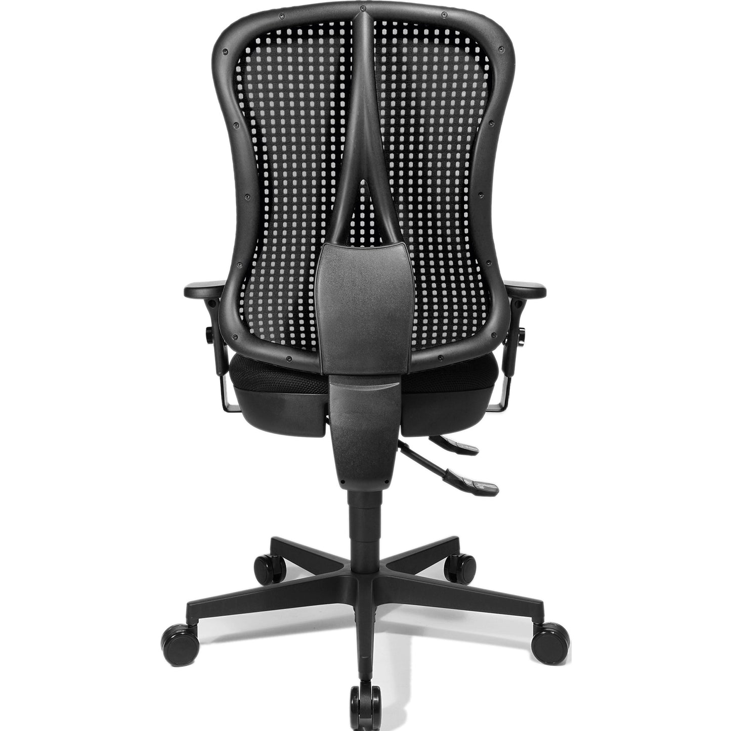 TOPSTAR Bürodrehstuhl Head Point SY 39-51cm Punktsynchronmechanik Rolle hart gebremst (für Teppichboden) Polyamid schwarz