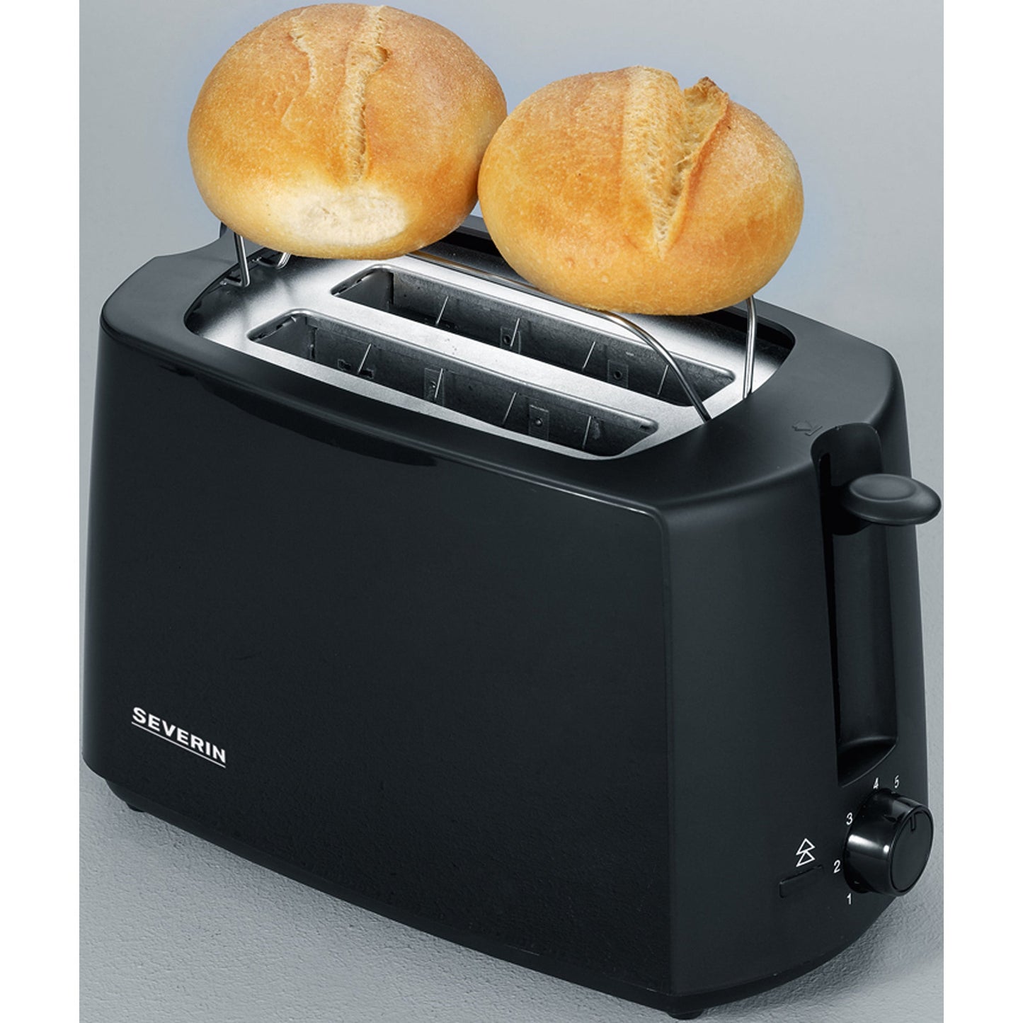 SEVERIN Toaster AT 2287 29 x 17 x 15 cm (B x H x T) 700W 2 Toastkammern mit Brötchenaufsatz
